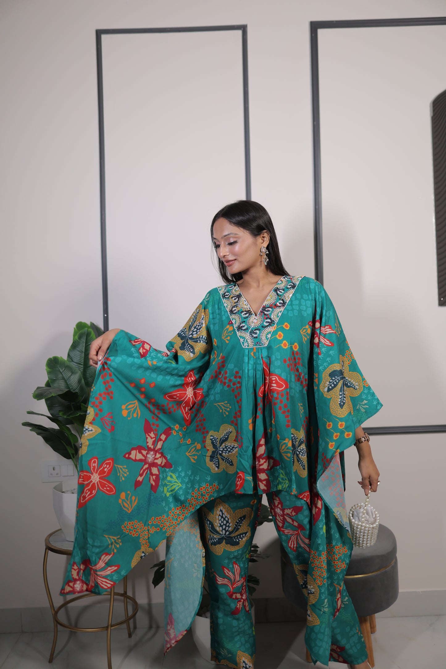 Tropical Breeze Kaftan Set