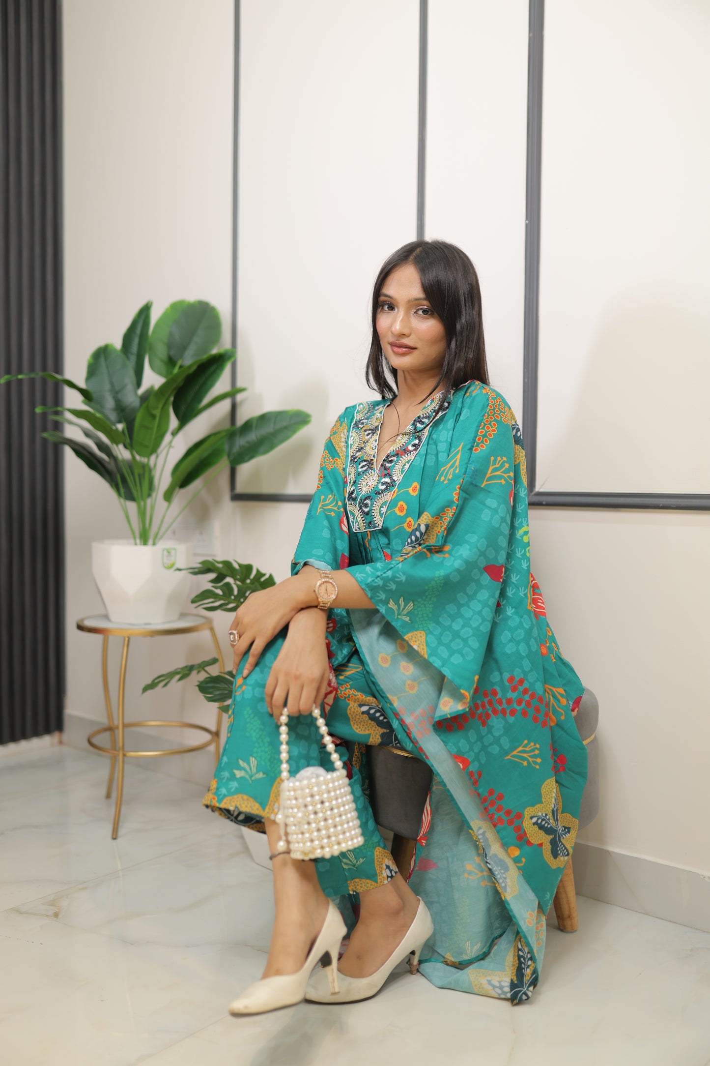 Tropical Breeze Kaftan Set