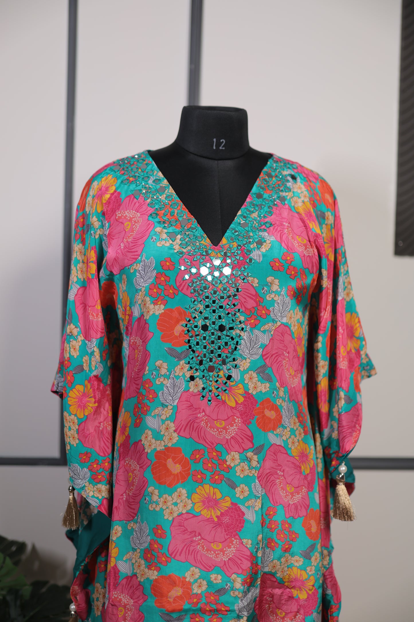 Floral Breeze Embellished Kaftan Set