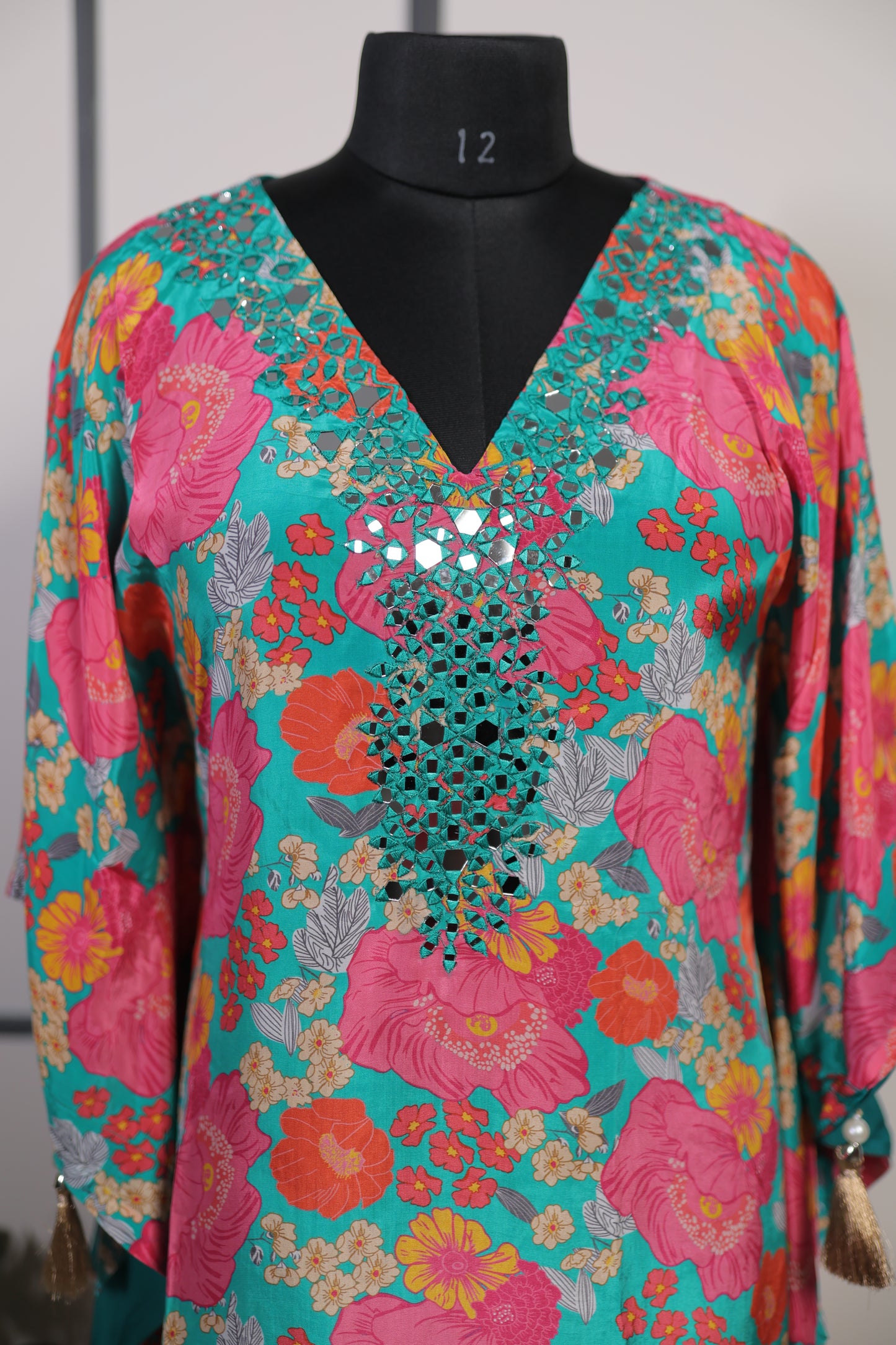 Floral Breeze Embellished Kaftan Set