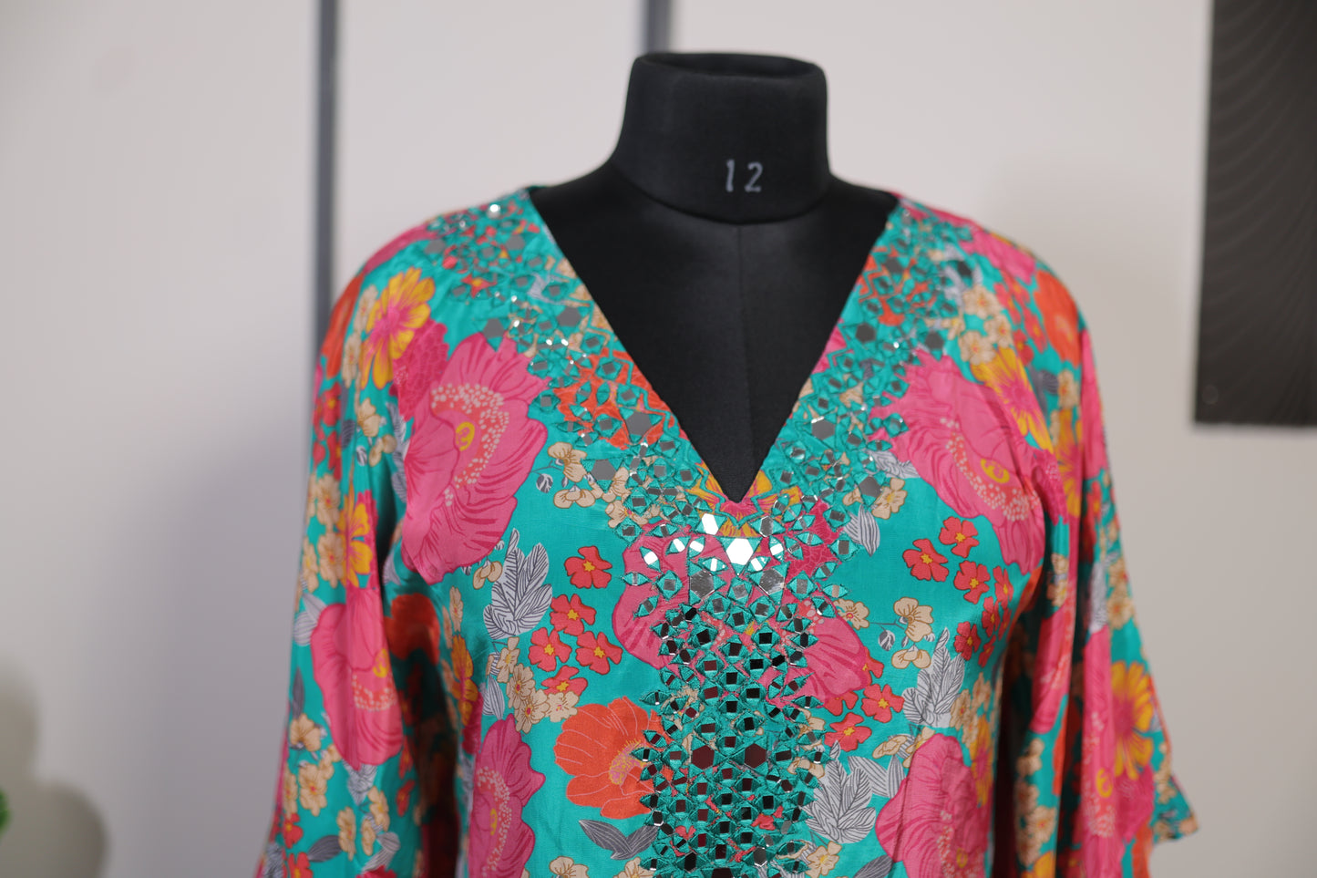 Floral Breeze Embellished Kaftan Set